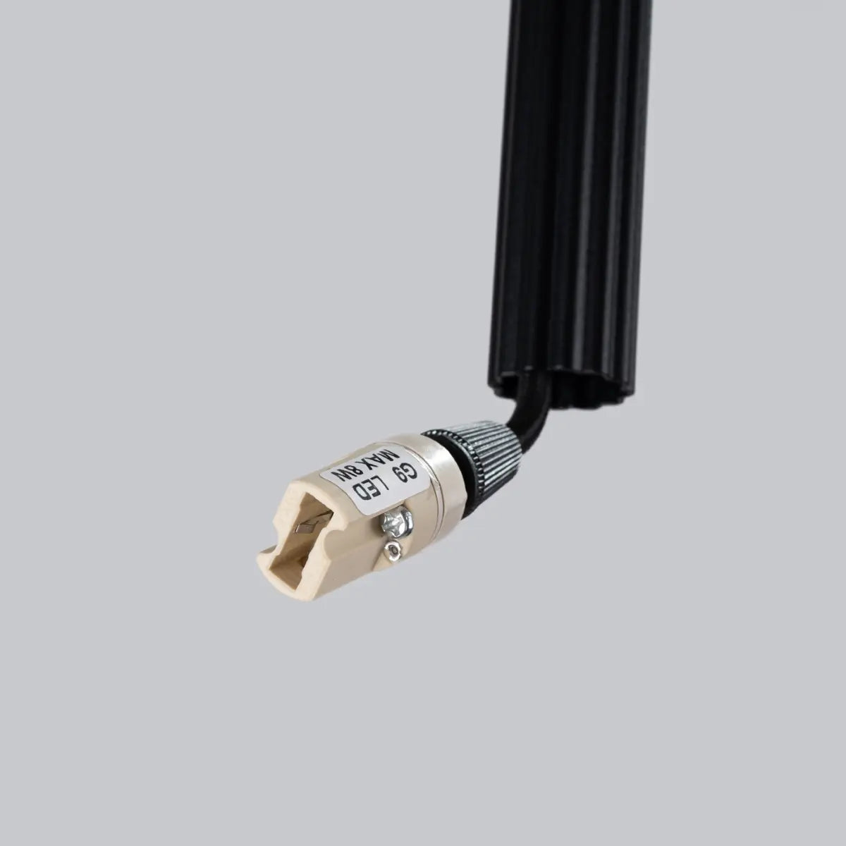 Pendelleuchte Candle 3P – Schwarz & Stahl