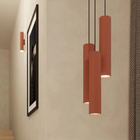Hanglamp Tube 2 – Okerrood & Staal