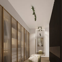 Deckenleuchte Japandi 20 – Grün & Aluminium