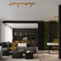 Deckenleuchte Japandi 4 – Gold & Aluminium