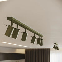 Wandlamp Rondo – Olijfgroen & Staal