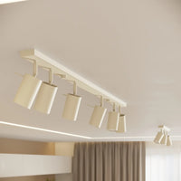 Plafondlamp Rondo 3R – Beige & Staal