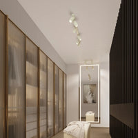 Deckenleuchte Japandi 2 – Beige & Aluminium