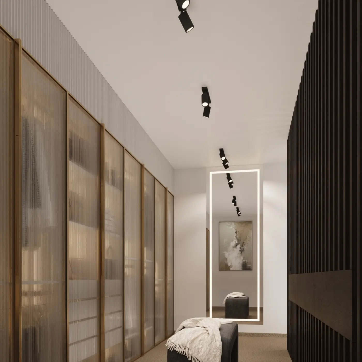 Plafondlamp Japandi 2 – Zwart & Aluminium