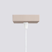 Hanglamp Japandi 1 – Taupe & Aluminium