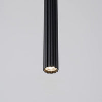 Pendelleuchte Candle 1 – Schwarz & Stahl