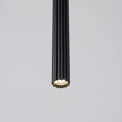 Pendelleuchte Candle 1 – Schwarz & Stahl