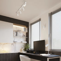 Plafondlamp Japandi 4 – Wit Aluminium