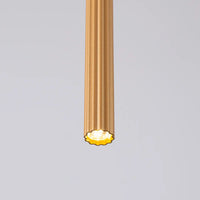 Pendelleuchte Candle 1 – Gold & Stahl