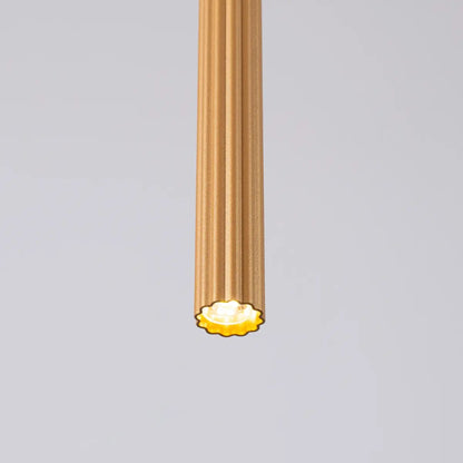 Pendelleuchte Candle 1 – Gold & Stahl