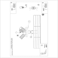 Plafondlamp Japandi 3P – Taupe & Aluminium