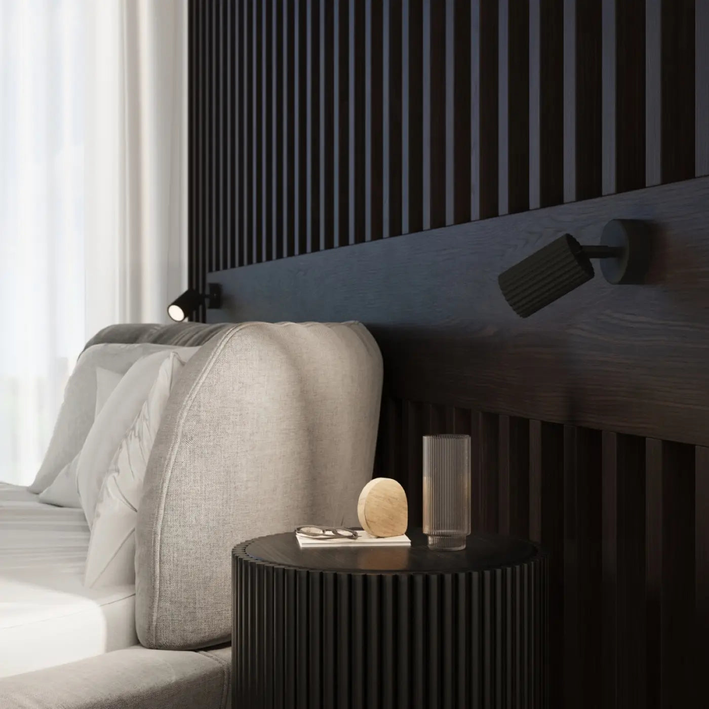 Plafondlamp Japandi 3 – Zwart & Aluminium