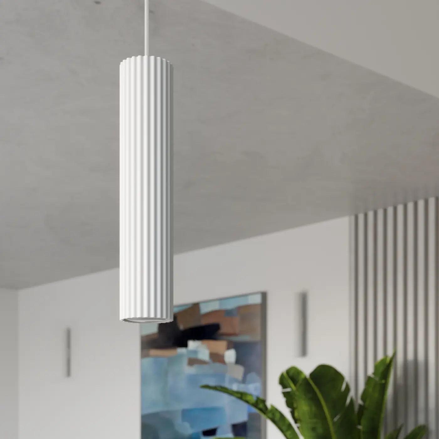 Hanglamp Japandi 1 – Wit Aluminium