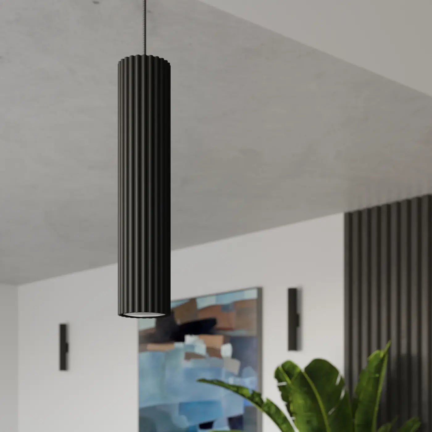 Hanglamp Japandi 1 – Zwart & Aluminium