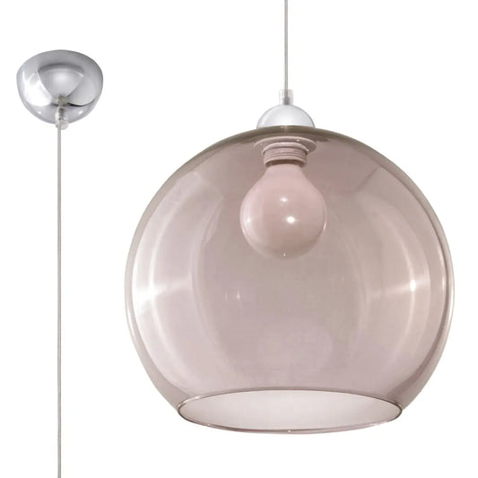 Hanglamp Globe – Grafiet Glas & Staal
