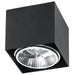 Deckenstrahler Square Flash – Schwarz & Aluminium