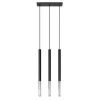 Hanglamp Matita 3 – Zwart & Chroom Staal