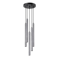 Hanglamp Slim Tube 5P – Grijs & Beton