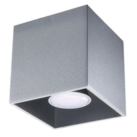 Plafondlamp Square 1 – Grijs Aluminium