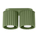 Spots Japandi Double – Olijfgroen & Aluminium