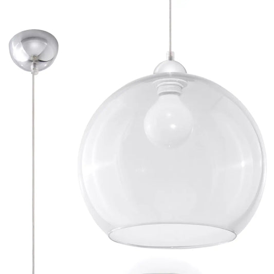 Hanglamp Globe – Transparant Glas & Staal