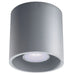 Plafondlamp Rondo 1 – Grijs & Aluminium