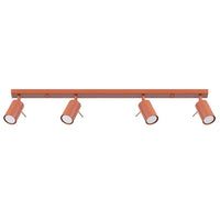 Plafondlamp Rondo 4 – Okerrood & Staal