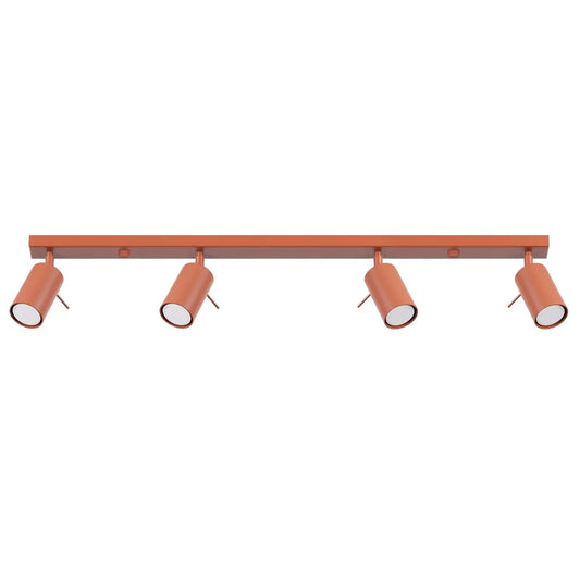 Plafondlamp Rondo 4 – Okerrood & Staal