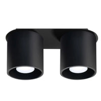 Plafondlamp Rondo Double – Zwart & Aluminium