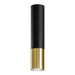 Deckenleuchte Tube – Schwarz & Gold & Stahl