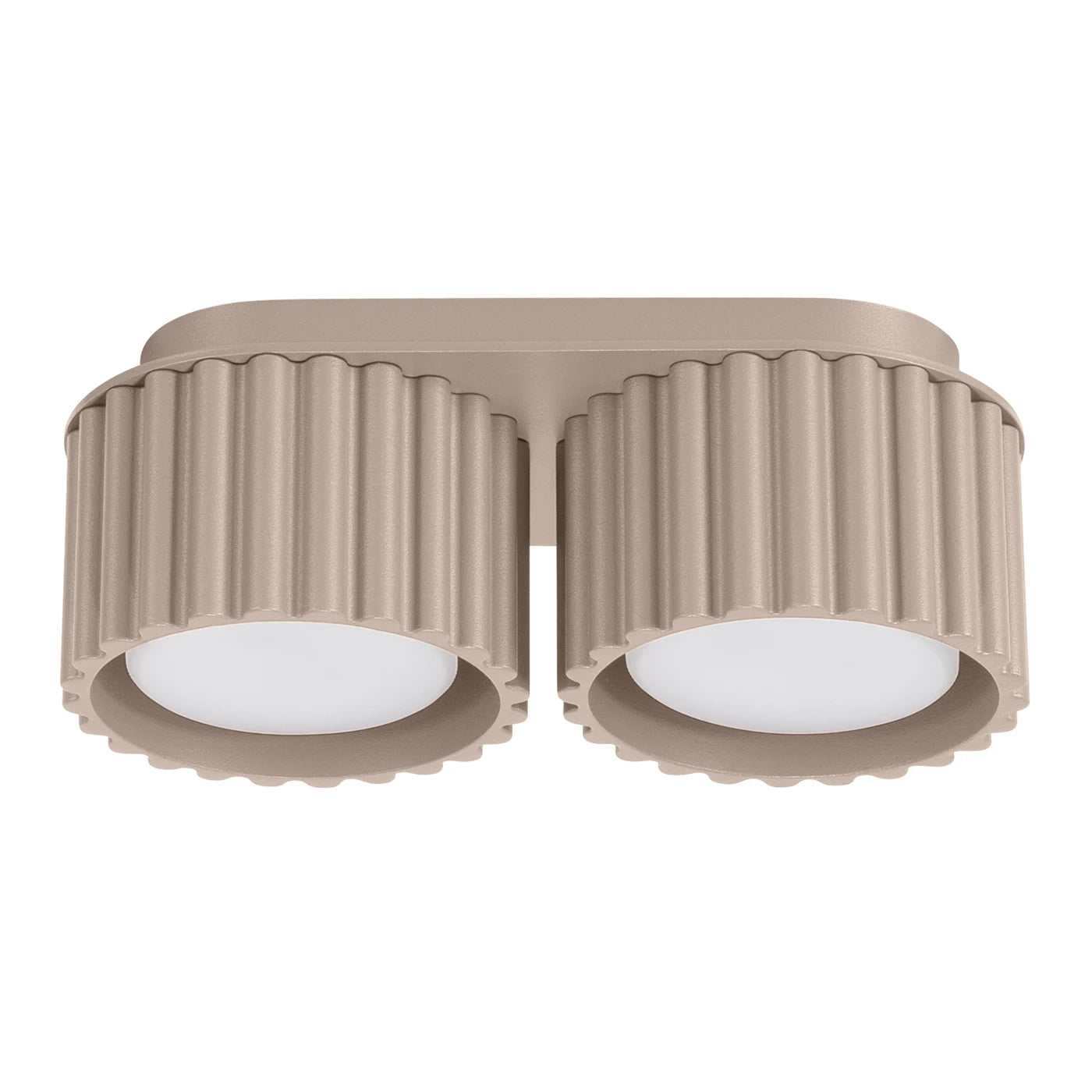 Spots Japandi Double-XS – Taupe & Aluminium