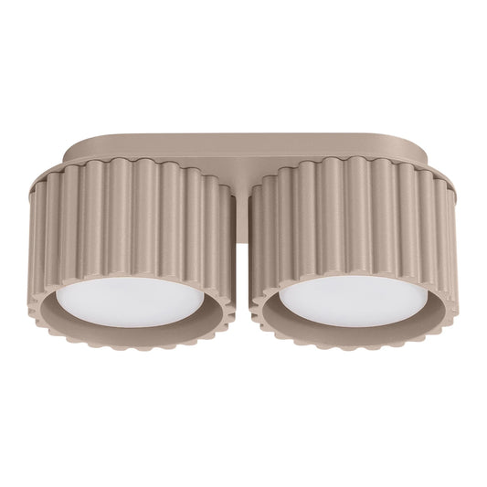 Spots Japandi Double-XS – Taupe & Aluminium