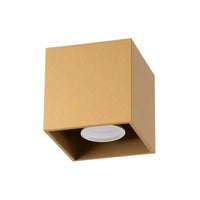 Plafondlamp Square 1 – Goud & Aluminium