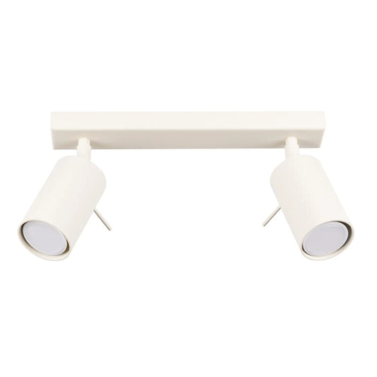 Plafondlamp Rondo 2 – Beige & Staal