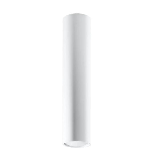 Plafondlamp Tube 40 – Wit & Staal