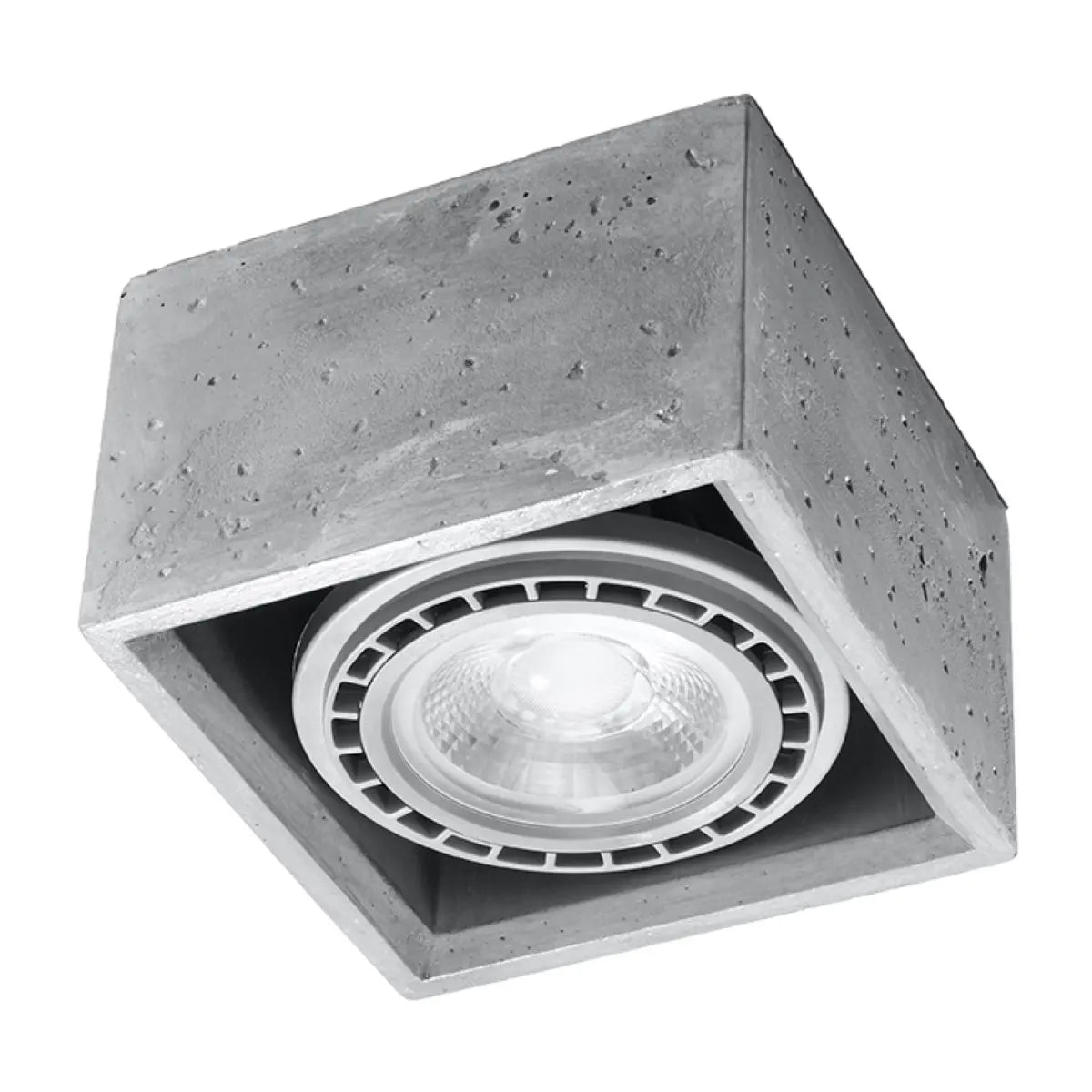 Plafondlamp Square 3 – Grijs & Beton