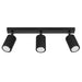 Plafondlamp Japandi 3 – Zwart & Aluminium