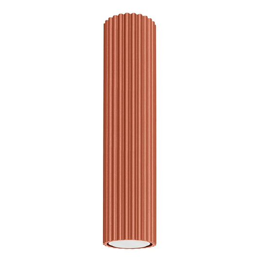 Deckenleuchte Japandi 30 – Oxidrot & Aluminium