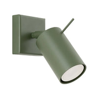 Wandlamp Rondo – Olijfgroen & Staal