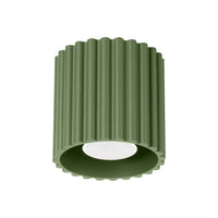 Spots Japandi Single – Olijfgroen & Aluminium