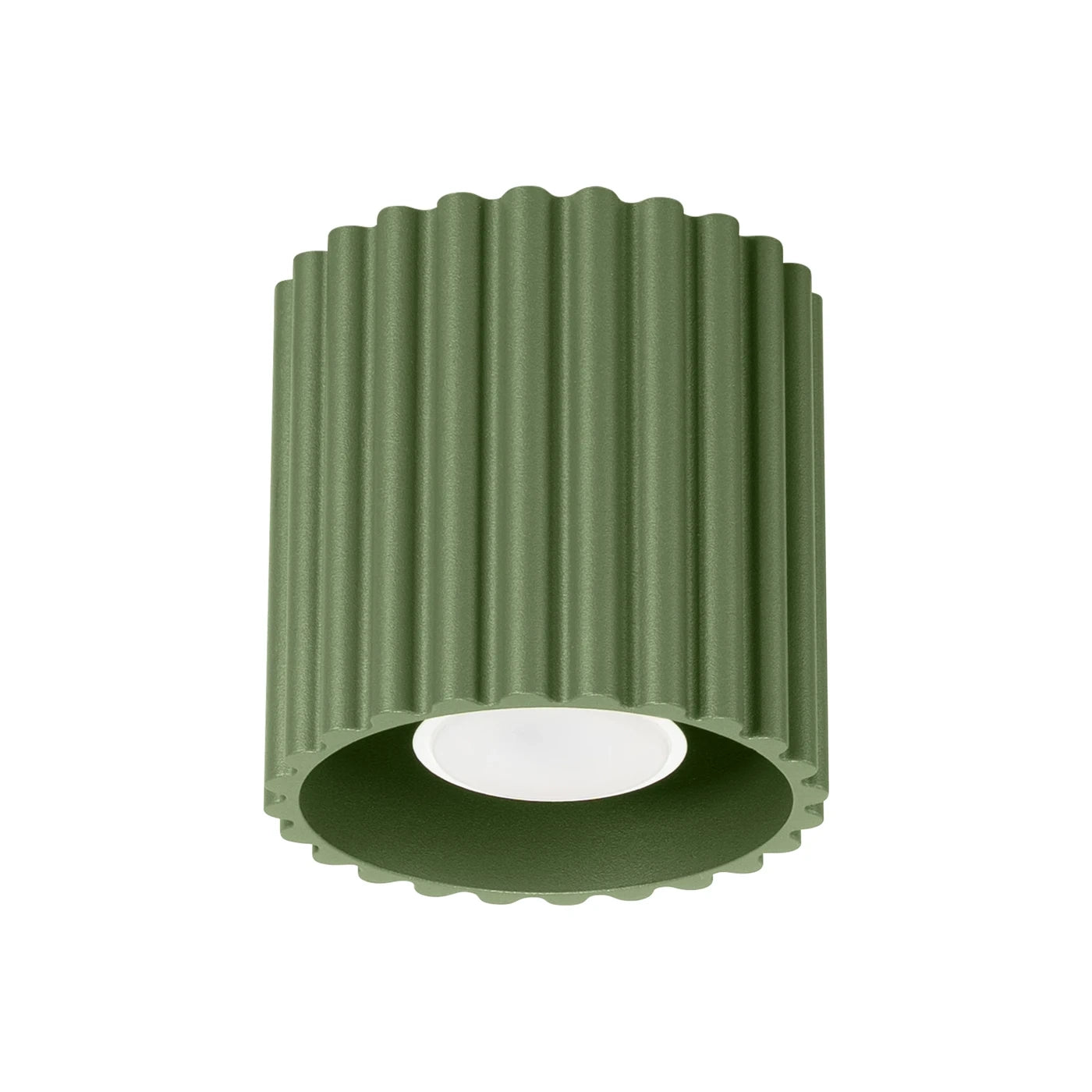 Spots Japandi Single – Olijfgroen & Aluminium