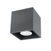 Deckenstrahler Anthra Square – Anthrazit & Aluminium