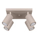 Plafondlamp Japandi 4S – Taupe & Aluminium