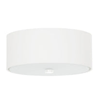 Plafondlamp Ufo Tec 30 – Wit & Stof Glas Staal