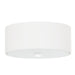 Plafondlamp Ufo Tec 30 – Wit & Stof Glas Staal