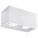 Plafondlamp Square Box – Wit & Aluminium
