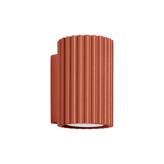 Wandlamp Japandi 10 – Rood & Aluminium