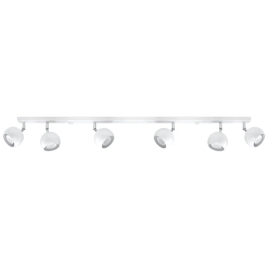 Deckenleuchte Retro 6 – Weiß & Stahl
