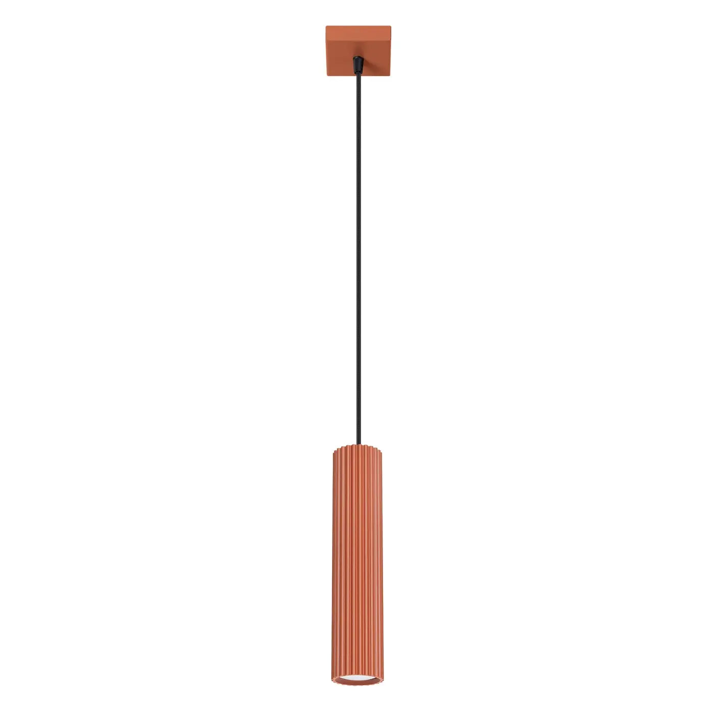Hanglamp Japandi 1 – Okerood & Aluminium