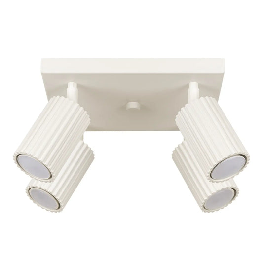 Plafondlamp Japandi 4S – Beige & Aluminium